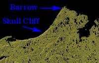 Digital shaded-relief map of barrow region